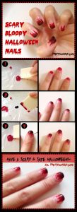 DIY-bloody-scary-halloween nails